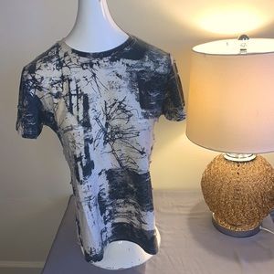 Unisex Distressed Graphic Cotton Tee